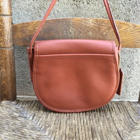 *SOLD* SportsCoach Tan Crossbody Saddlebag Cowhide - Picture 4 of 8